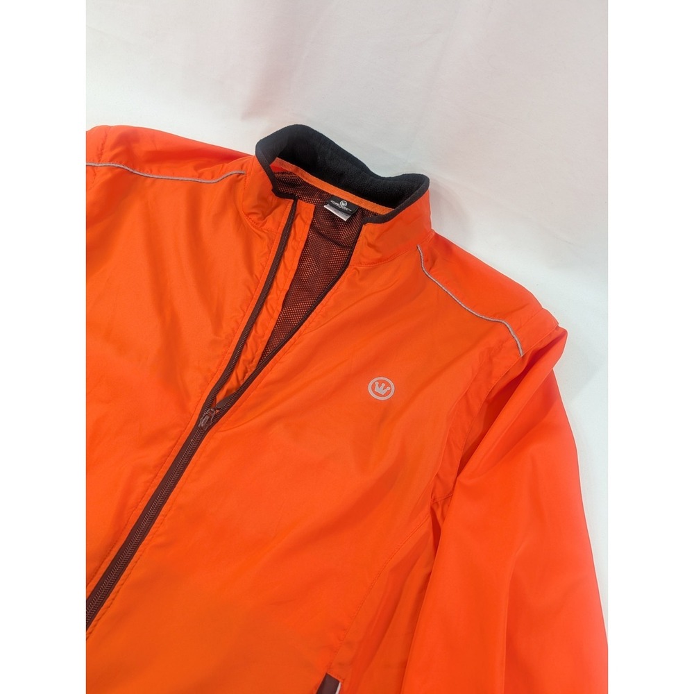 CANARI Solar Flare Elite Full Zip Jacket  XL Orange Convertible Sleeves *Read